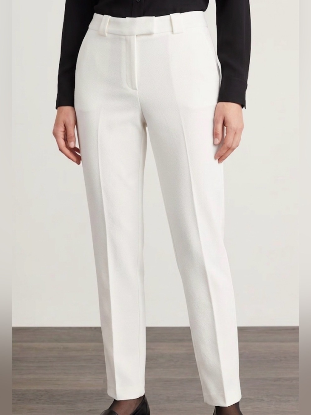 Vince Camuto Womens White Tailored Slim Dress Pants - Size 8